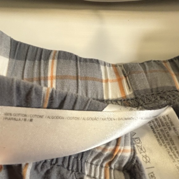 Vintage Disney Store Mickey Mouse Lounge Pants Adult Large Gray Plaid Sleepwear - Picture 7 of 10